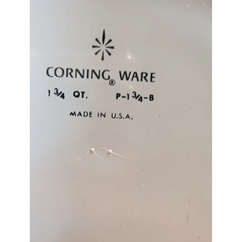 Vintage Corning Ware Blue Orng Cornflower Saucepan S P-81-B P-82-B & P-1 3/4-B